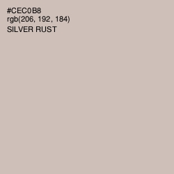 #CEC0B8 - Silver Rust Color Image